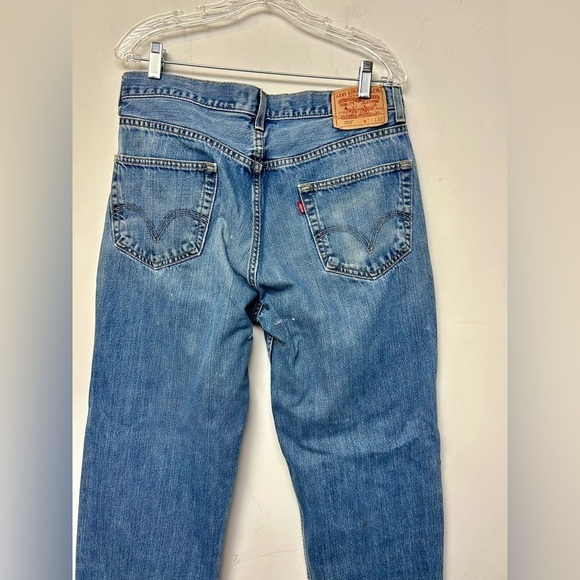 VINTAGE LEVI’S 550 90s Y2K Men’s RELAXED FIT DENIM JEANS RED TAB SIZE 34X32 - Picture 4 of 12